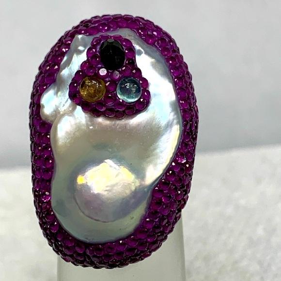 Baroque Perl ring - Picture 2 of 4